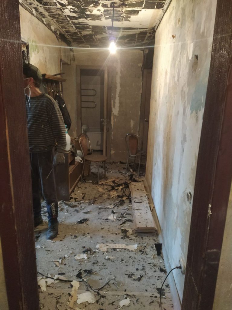 Уборка после пожара в г. Борисов